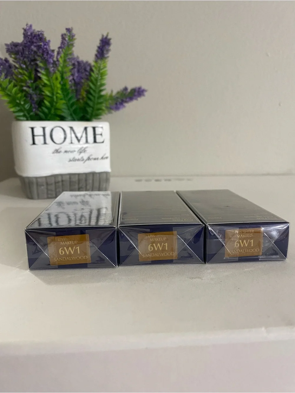 3x Estée Lauder Double Wear Sheer Long Wear Makeup Foundation, 6W1 Sandalwood